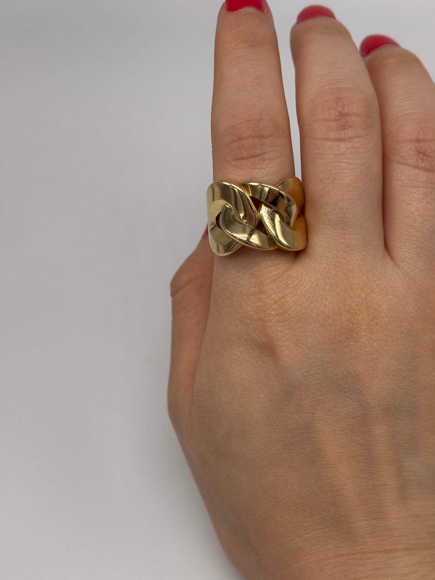 Anillo Estilo Cadena 14K