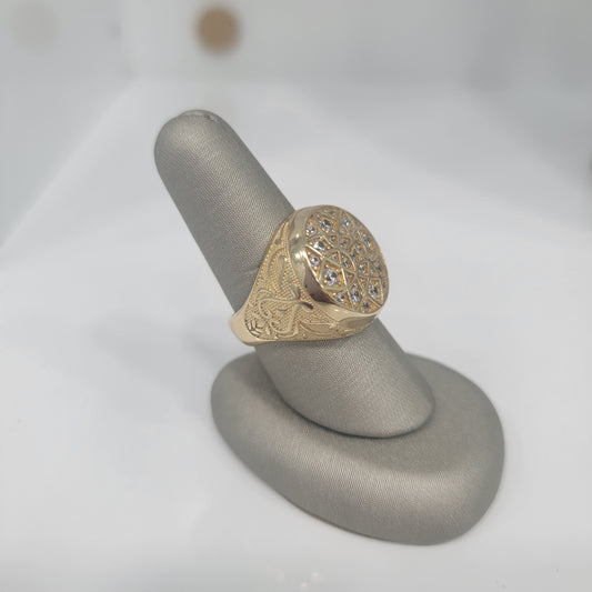 Sortija estilo Rosetta 14k