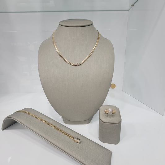 Set Cadena 14k, pulso 14k y anillo 14k
