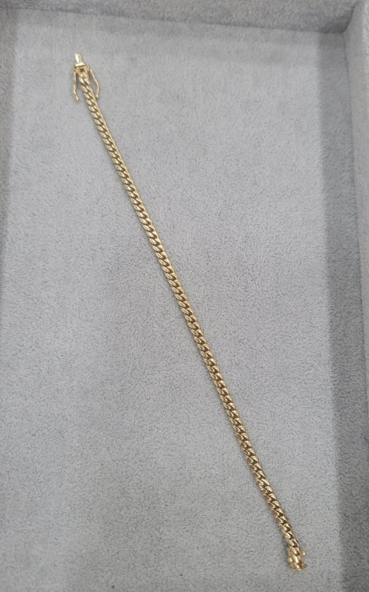 Pulso eslabon cubano. oro 10k