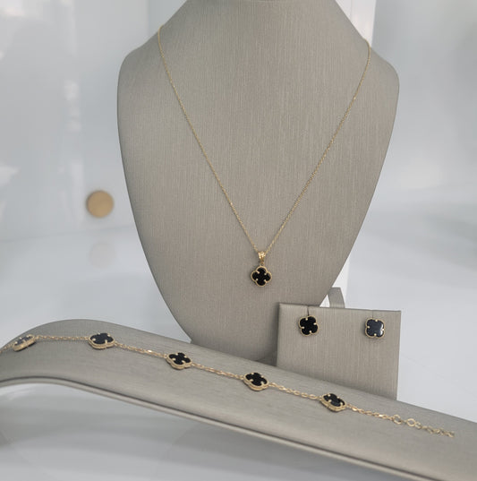 Set De clover. oro 10k.
